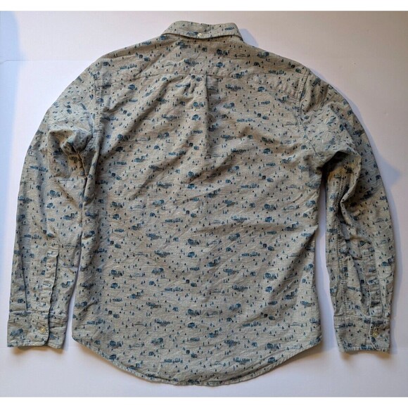 Bonobos Slim Fit Medium Button Down Long Sleeve Shirt Tree Town Graphic Mens M - Picture 5 of 12